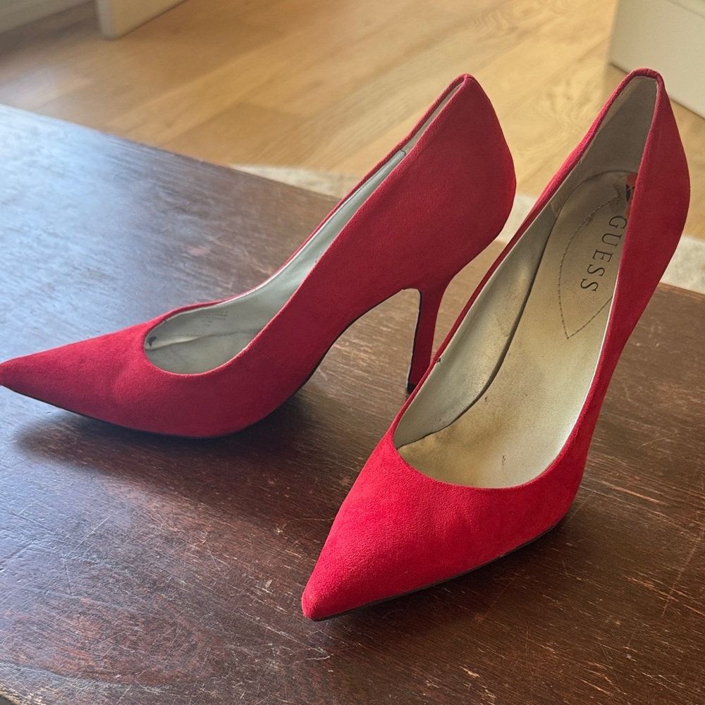 Guess Scarlet Red Stiletto Heels